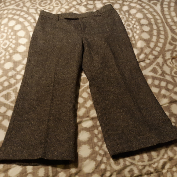 GAP Pants - Gap Capris Pants Cropped Lined Charcoal Gray 6